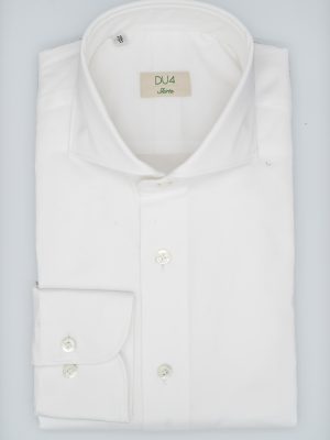 Stretch Hemd "Davis" in Weiß mit Sportmanschette