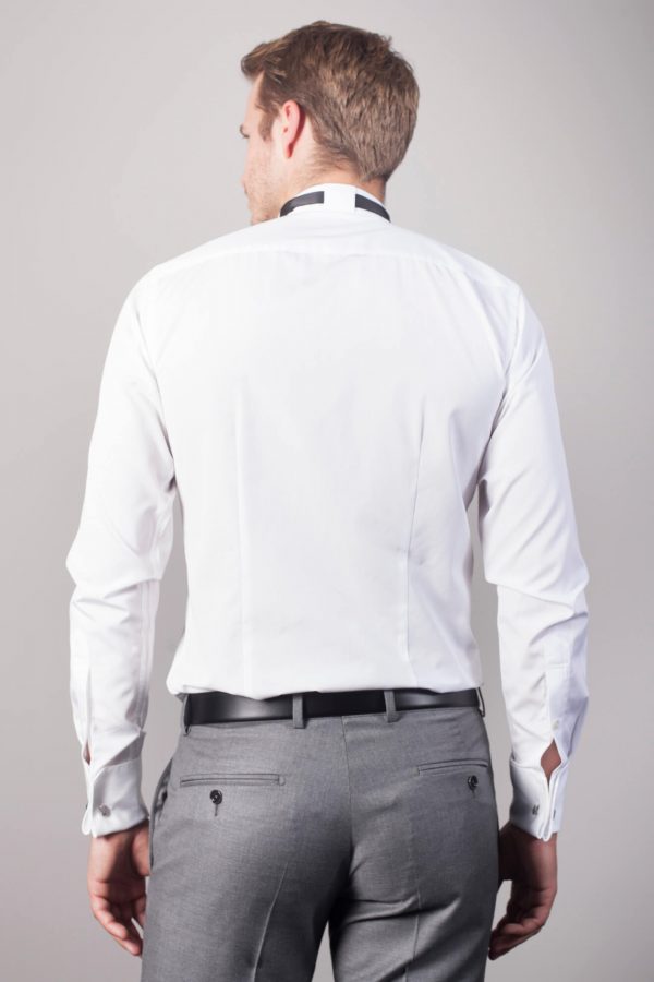 Anlass Hemd "Arles" in Weiß mit Kläppchenkragen