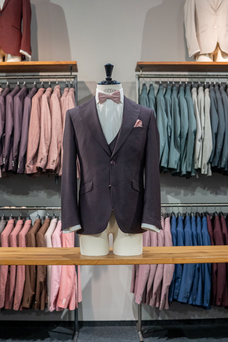 Hochzeitsanzug bordeaux Raphael