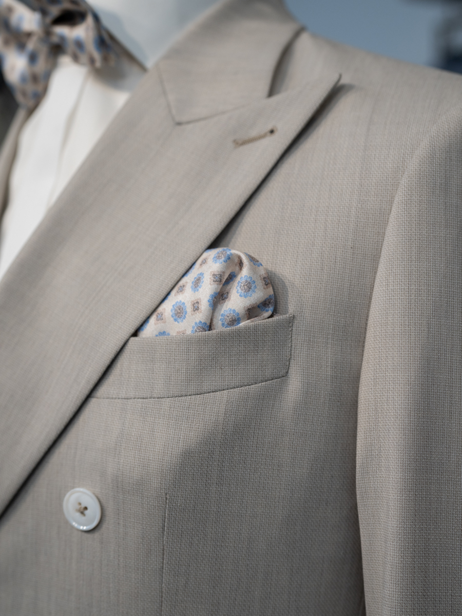Hochzeitsanzug beige Heinrich und Heino