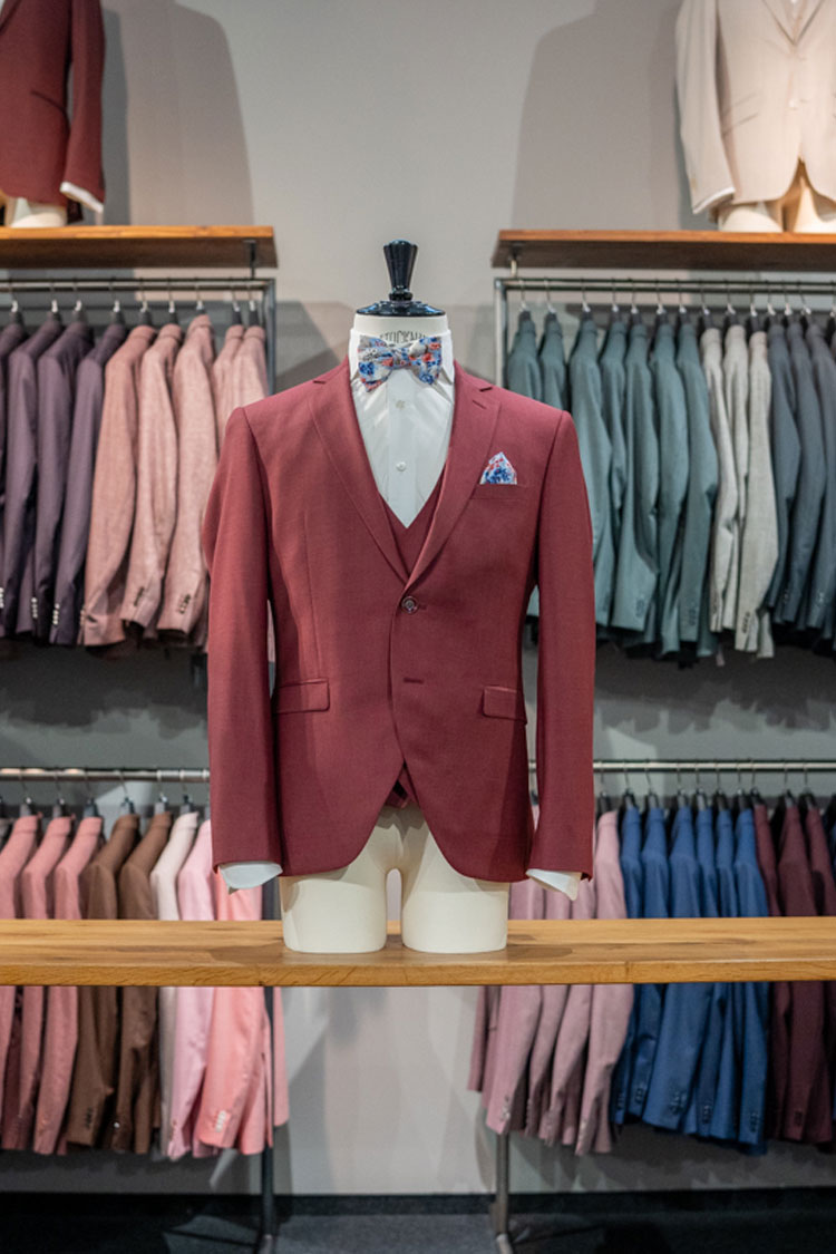 Hochzeitsanzug rot Richie